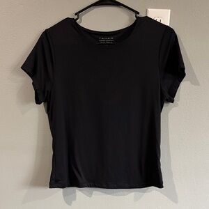 Tahari Black Short Sleeve Women's Tee